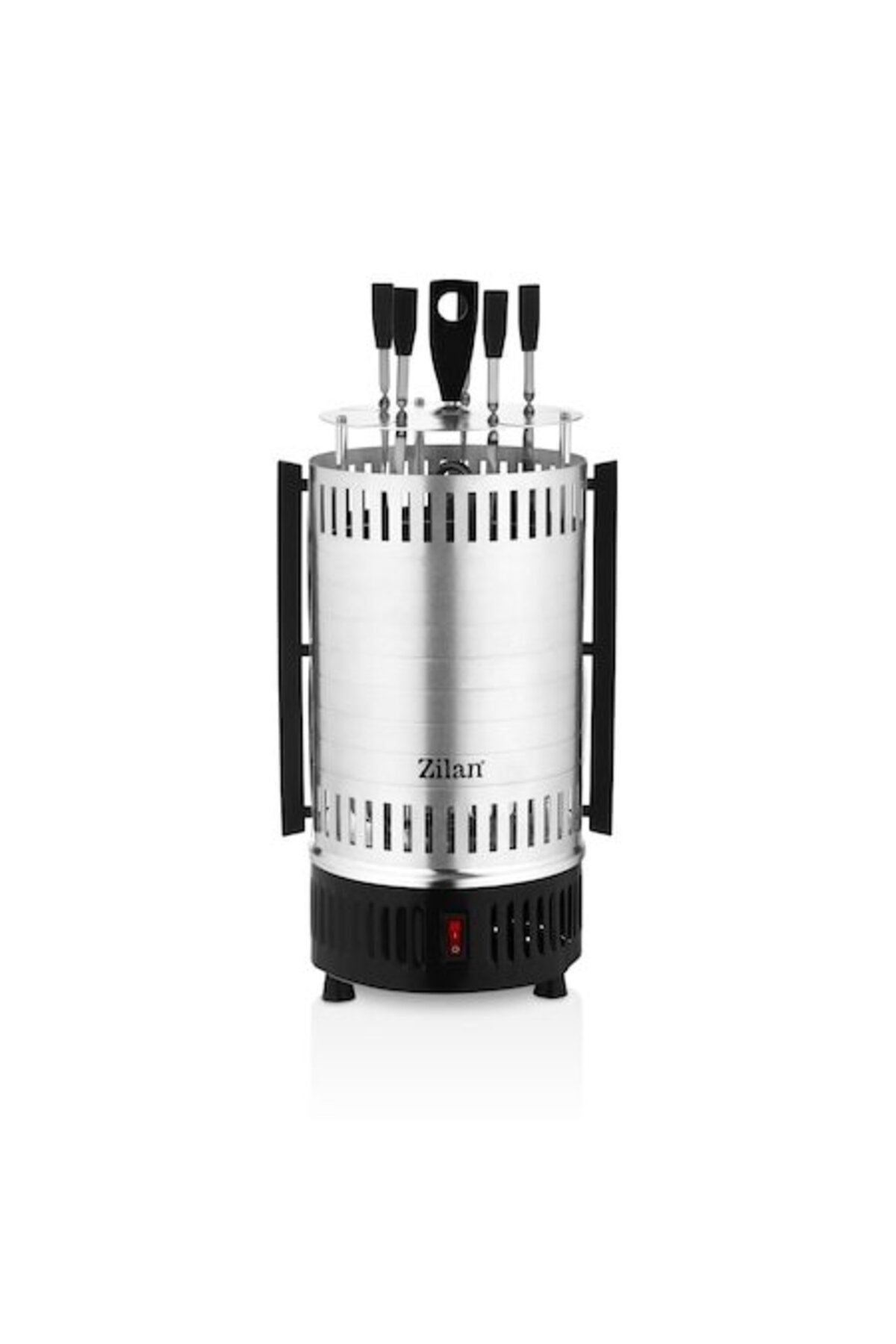 Grătar vertical ZLN5565, argintiu, 900W, rotație automată, 5 frigărui