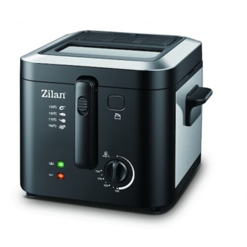 Friteuza ZLN-0010, 1600 W, 2.5 l, Termostat reglabil, Cuva detasabila, inox
