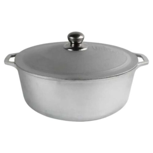 Oală din aluminiu de 6 litri cu mânere și capac