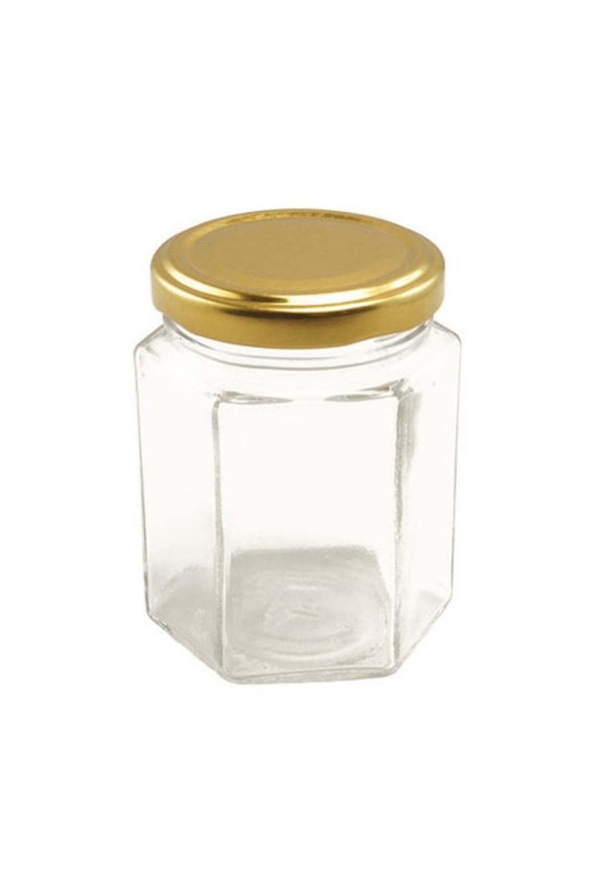 Borcan Cu Capac HEXAGONAL 196ML 33 Bucati/SET