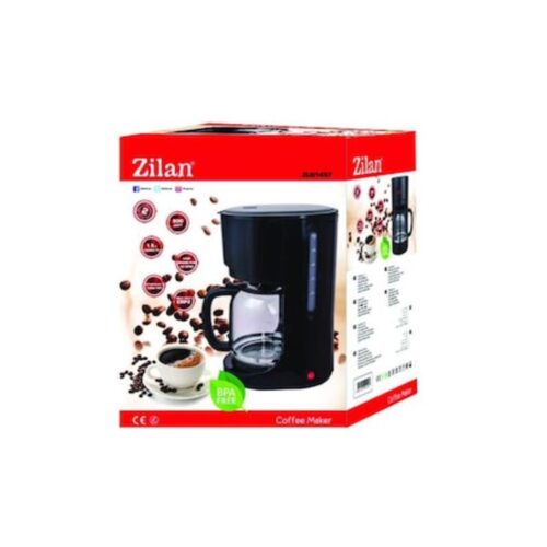 Cafetieră ZLN-1457 (cu filtru), 1,5 l (12 cești), placă de încălzire, anti-picurare, 900 W