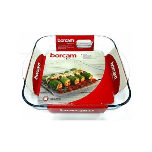 Vas termorezistent Borcam, 3.2L, sticlă, rezistent la zgârieturi, ușor de curățat