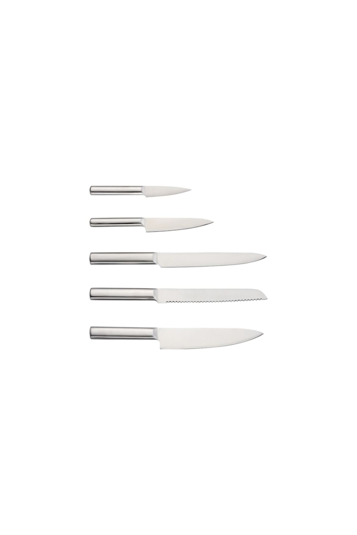 Set de 7 cuțite din oțel inoxidabil cu suport și tocător / ZLN 1627 - imagine 2