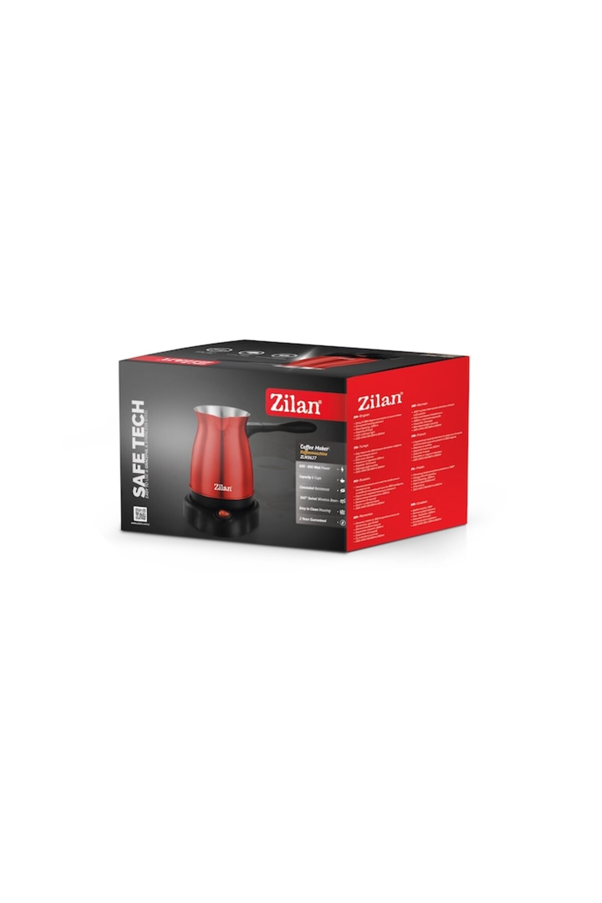 Fierbător electric ZLN3627 - Roșu, 800W, 6 căni - imagine 2