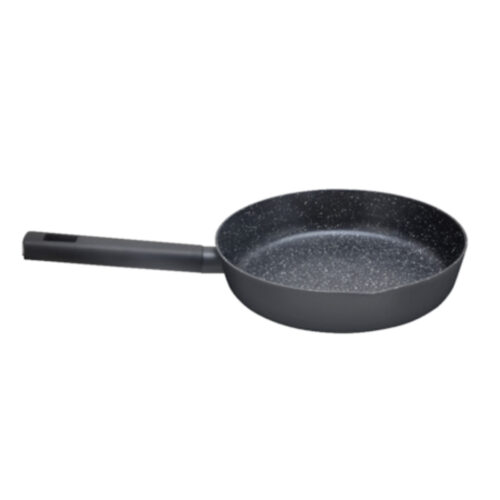 Tigaie ZLN0911 Negru, invelis din marmura ecologica, diametru 22 cm, 2.0 L