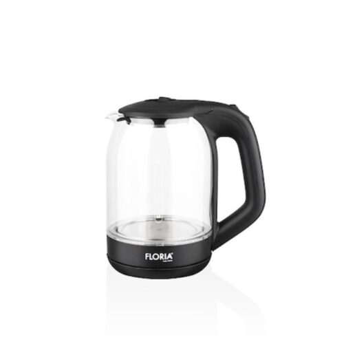 Fierbător din sticlă ZLN-3505, iluminare LED pentru apă, 1500W, 1,8L