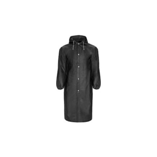 Poncho de ploaie unisex negru – Glugă cu șnur de strângere și cusături sudate, mărime universală