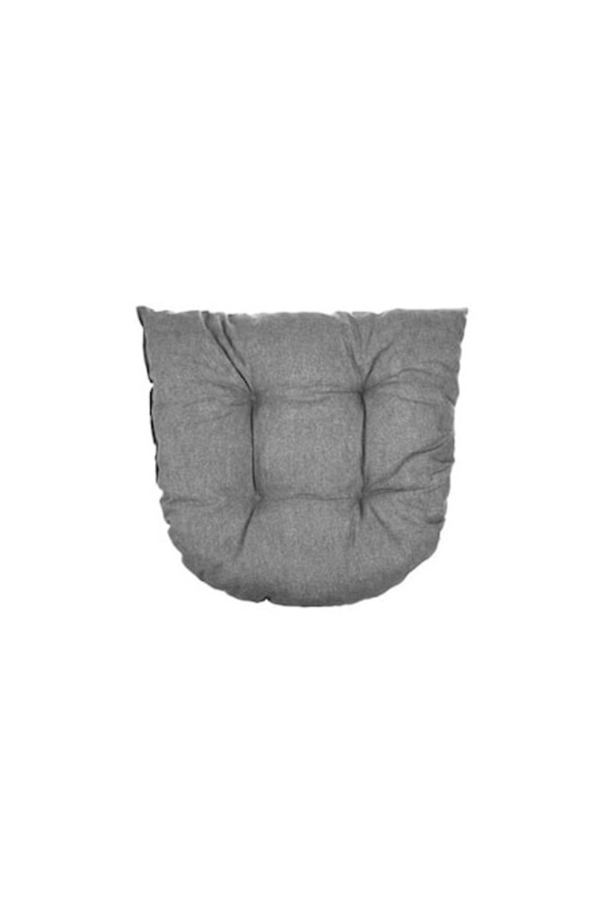 Pernă de podea în formă de potcoavă gri 45x50cm