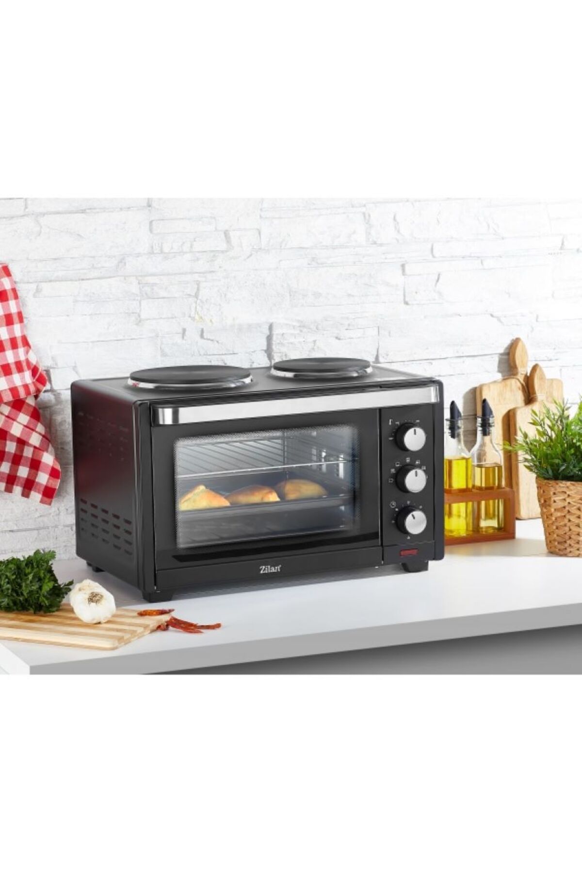 Cuptor electric /ZLN0997/cu plită electrică, 1600W, 28L