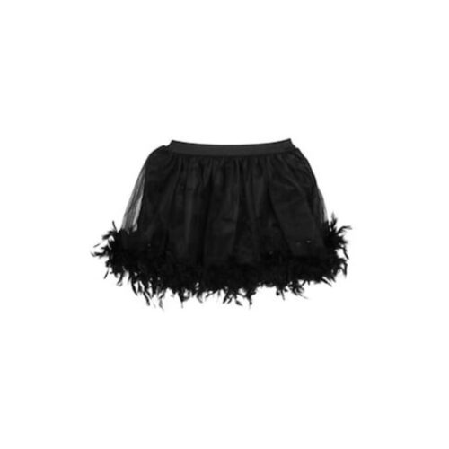 Fustă tutu neagră cu pene – accesoriu pentru costum de Halloween sau carnaval