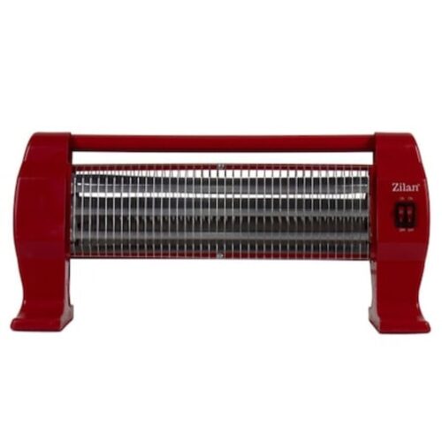 Radiator halogen 1200W, 3 trepte putere, culoare rosie, dimensiuni 54x11x25 cm, ZLN1084