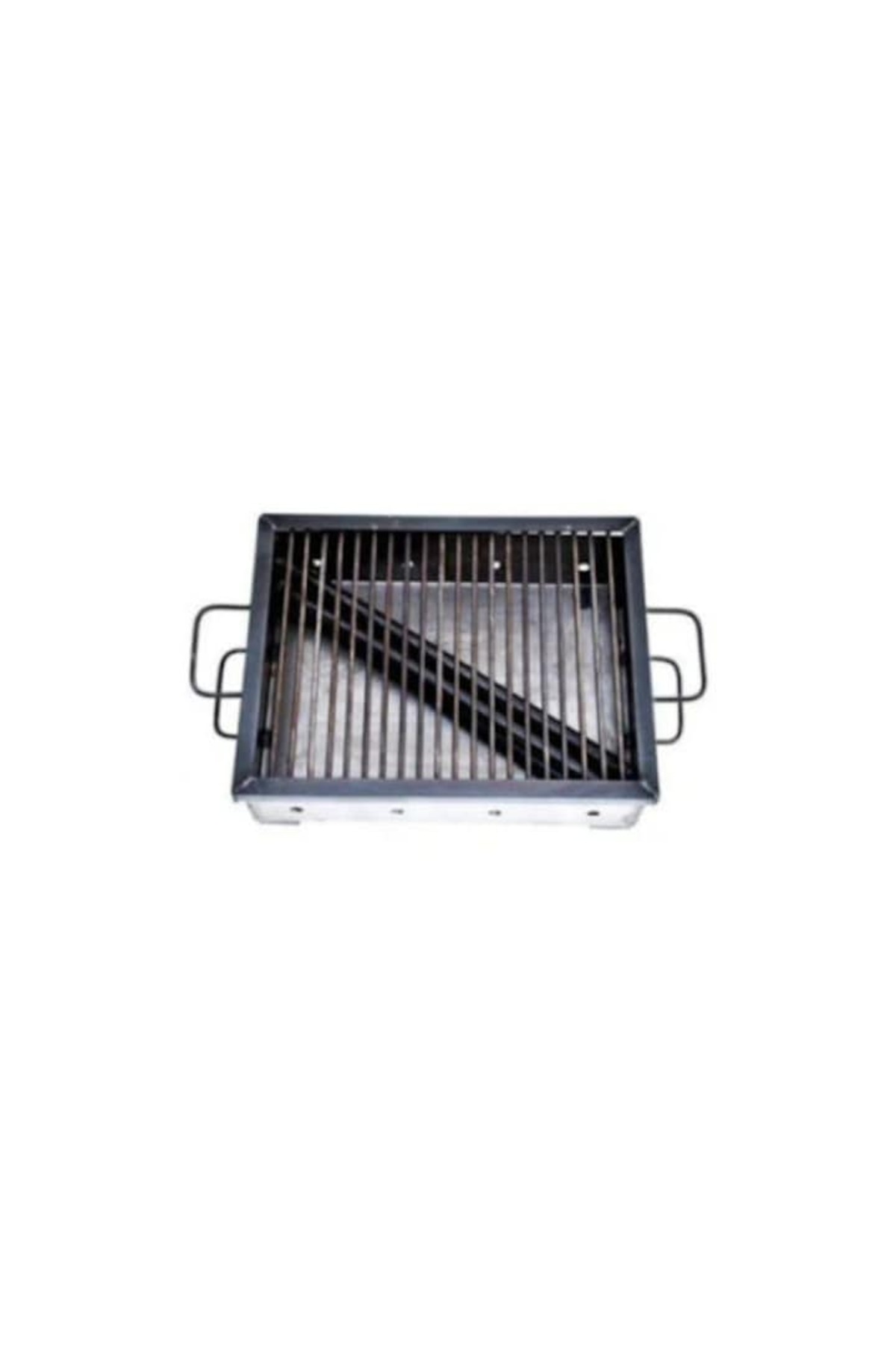 Gratar Gradina 40x30 cm din fier, cu picioare - imagine 2
