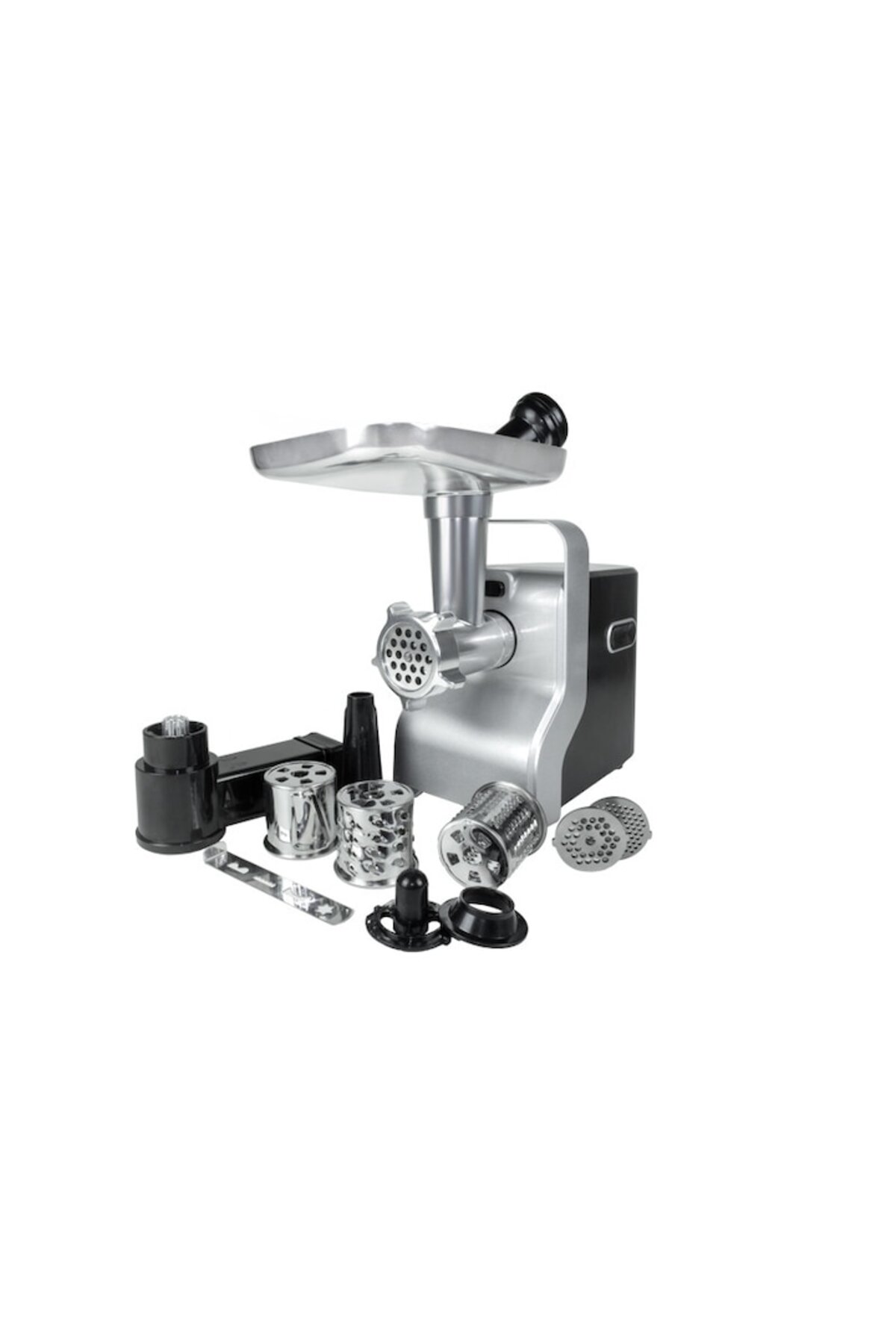 Mașină de tocat carne multifuncțională ZLN0126, Negru/Gri 2100 W, 3 viteze, Accesorii pentru felierea legumelor - imagine 2