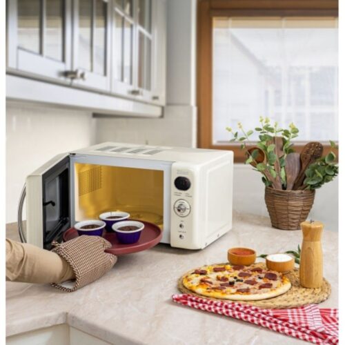 Cuptor cu microunde RETRO, putere 700 W, capacitate 20 L, , afișaj digital, temporizator /ZLN1245/
