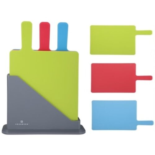 Set de tăiat 3 piese, plastic, multicolor