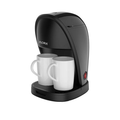 Cafetieră ZLN9297, filtru din nailon, cană de măsurat, 2 căni incluse, negru
