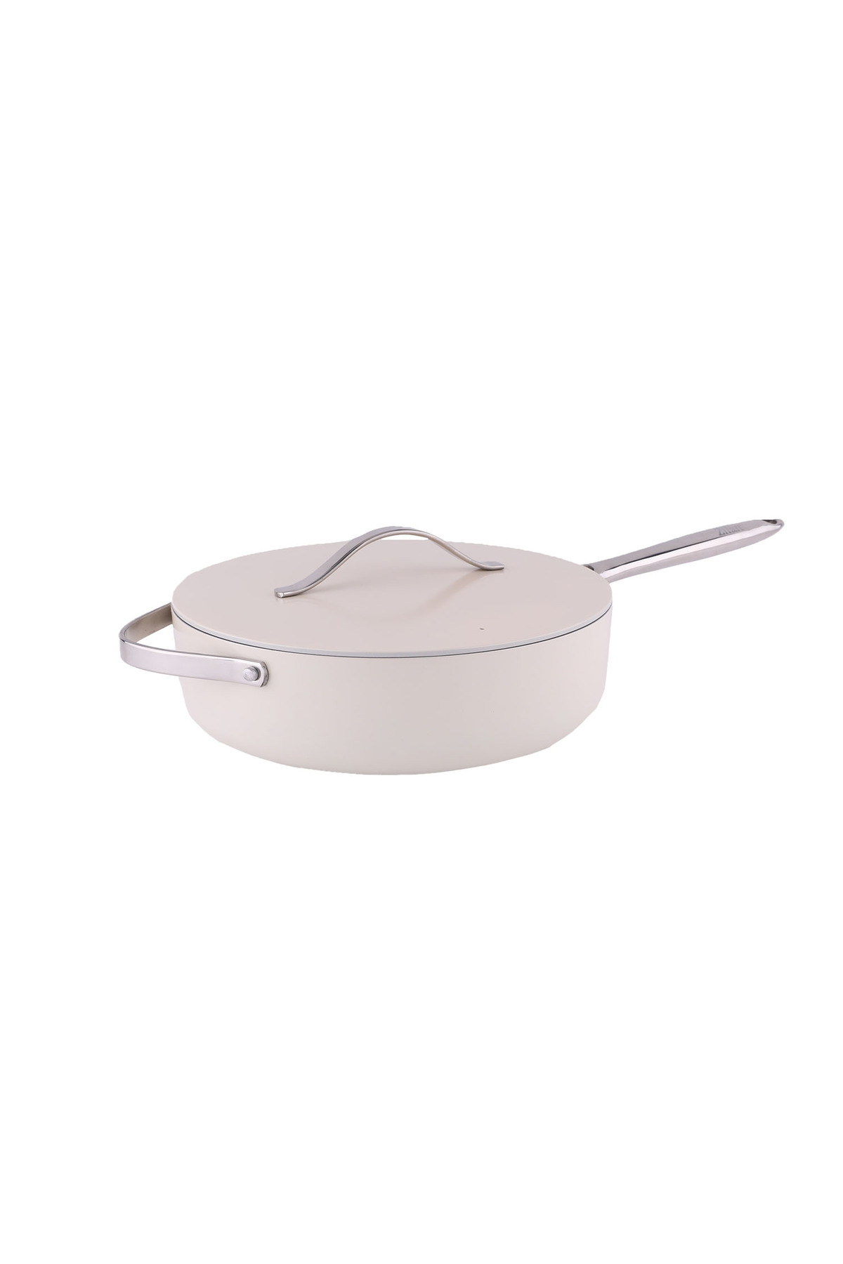 Tigaie înaltă cu capac ZILAN, interior ceramic, diametru 28cm, crem TYC69220C2599B30A6E55AF00