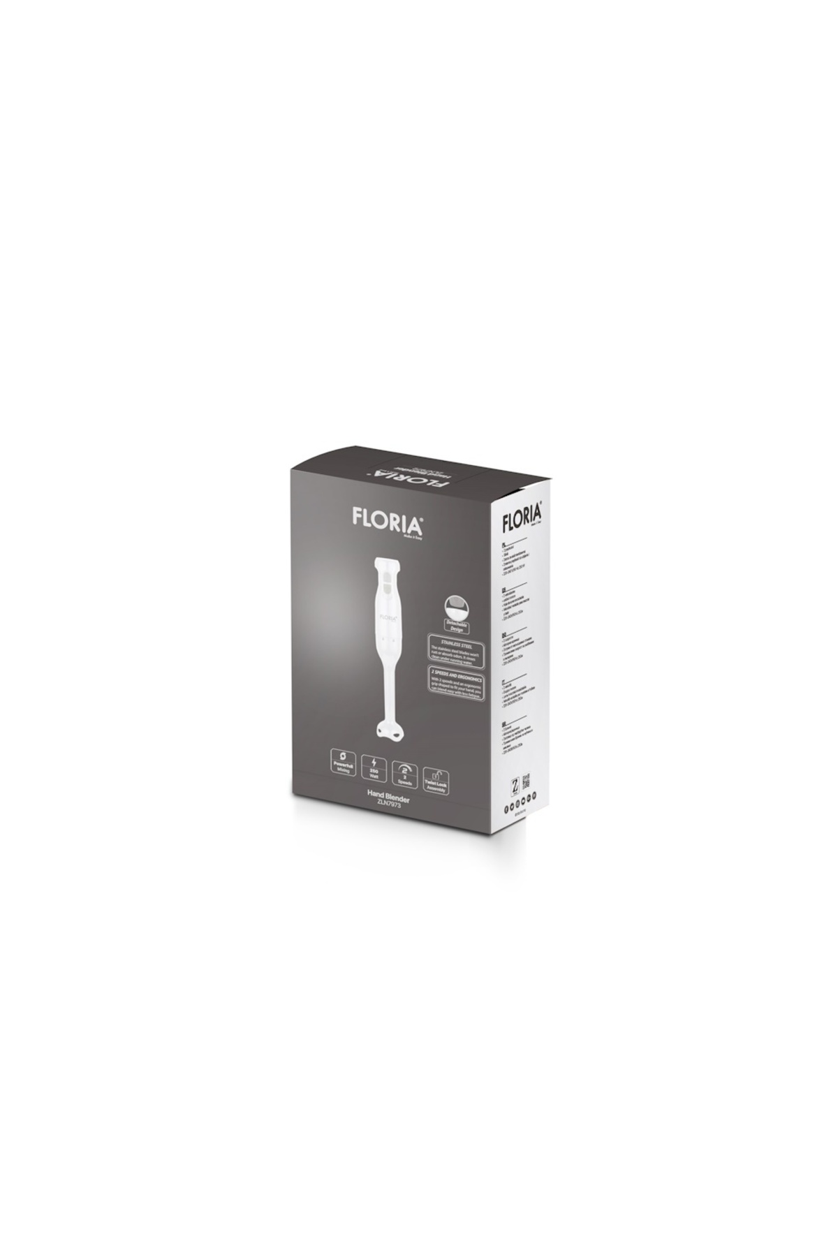 Blender vertical ZLN7973 Alb, putere 250W, două trepte de viteză - imagine 2