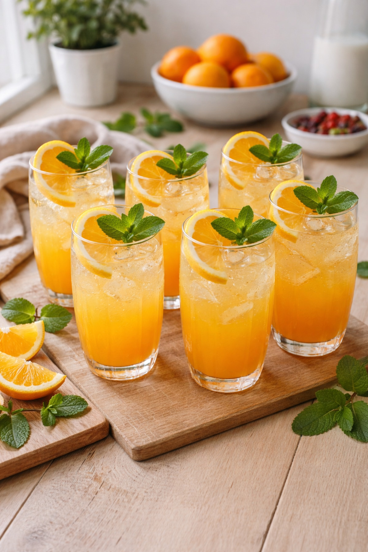Set 6 Pahare din sticlă premium 510 ml pentru apă, sucuri și cocktailuri