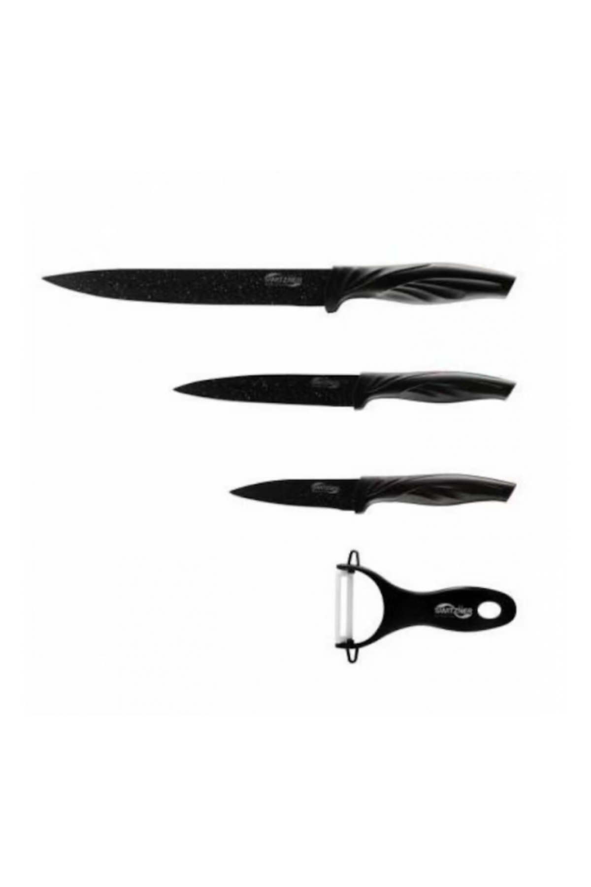 Set de 4 cuțite și curățător de legume Switzner, acoperire ceramică SW-5555BLK