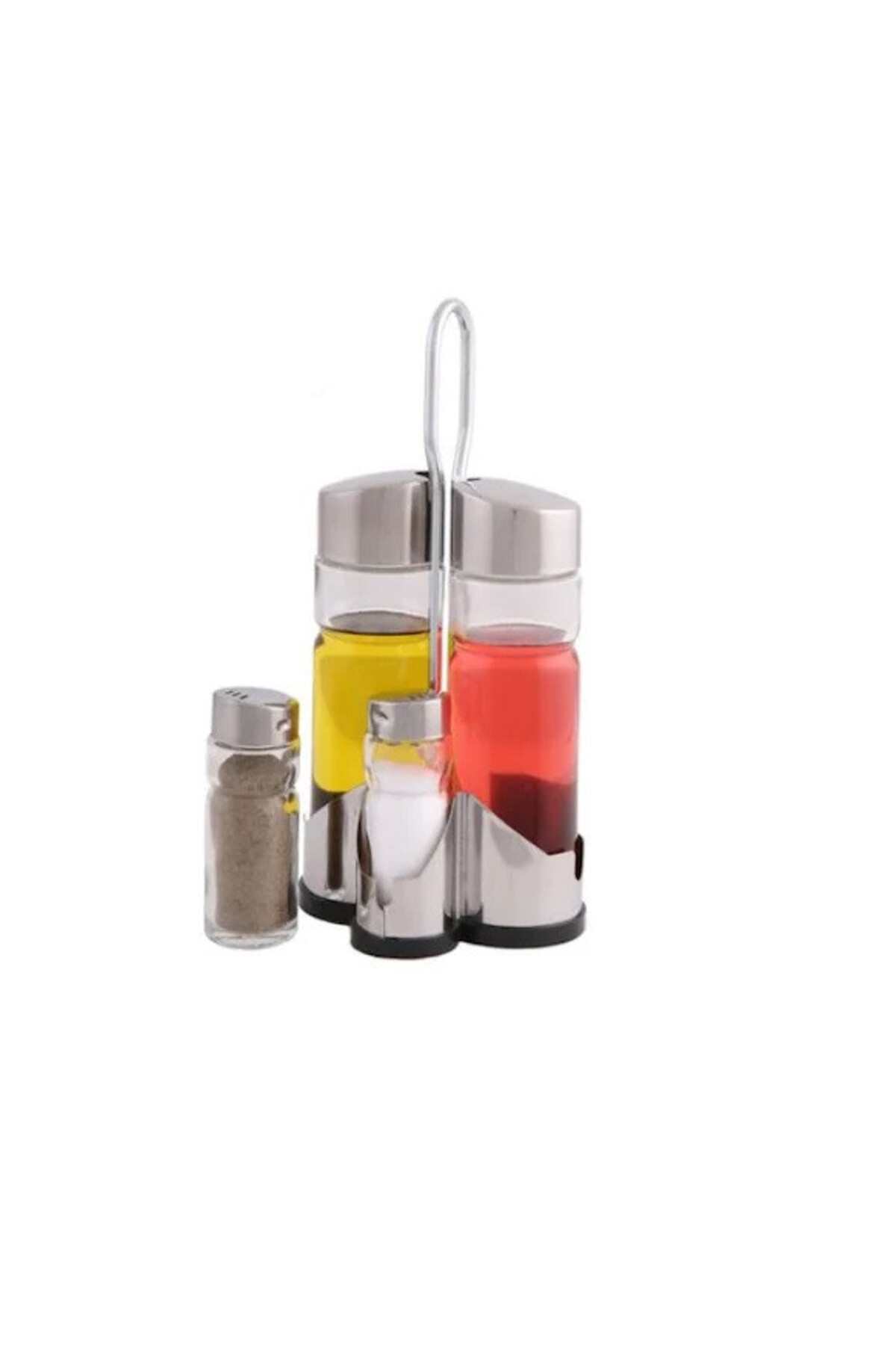 Set de 5 piese pentru ulei și oțet din oțel inoxidabil - imagine 2